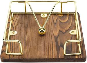 Servilletero de madera de primera calidad con tapa dorada y marco de acero inoxidable Diseño elegante para utensilios de cocina en hoteles y hogares - Product Image 6