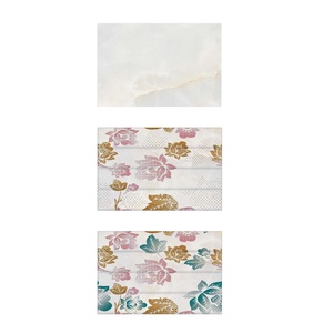 Azulejos de pared esmaltados de cerámica de color gris decorativos de diseño 3D 300x450mm - Product Image 6