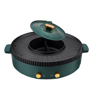 Mini griglia elettrica rotonda della salandra del panino di Hotpot Bbg di Teppanyaki commerciale senza fumo - Product Image 5