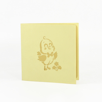 Tarjetas emergentes animales artesanía de papel personalizado hecho a mano aniversario Día DE LA MADRE 3D tarjeta de felicitación emergente del proveedor de Vietnam