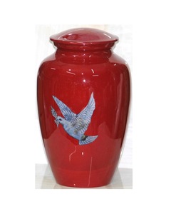 Urna Funeraria para Mascotas Estilo Americano ZHE, Diseño de Pájaro Volador, Color Rojo, Disponible en Forma y Tamaño Personalizados - Product Image 3