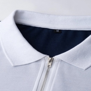 Polo de manga corta con logotipo personalizado para hombre, camisa masculina Casual de talla grande, con logotipo bordado, OEM - Product Image 5