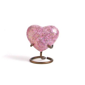 Best Selling High Quality Metallic Heart Shaped <b>Small</b> Keepsakes Cremation <b>Urns</b> <b>For</b> <b>Human</b> <b>Ashes</b>/Funeral Supplies - Product Image 3