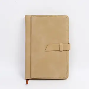 Benutzer definiertes Premium Business Notebook-Logo mit Reiß verschluss tasche vorne Täglicher Planer Nettes Tagebuch Schulmädchen-Attitude Journal