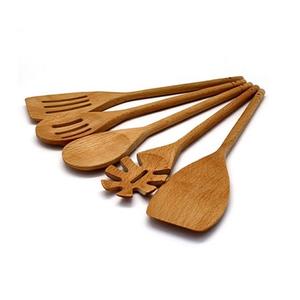Juego de cucharas de cocina de madera hechas a mano Juego de cucharas de comida de tamaño personalizado de calidad superior para uso en la cocina - Product Image 4