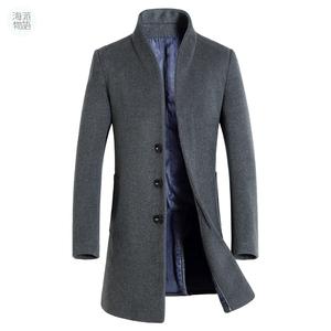 2020 classique hommes laine pardessus chaud hiver long hommes Trench Coat - Product Image 1