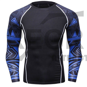 Protector de sarpullido mma de compresión, manga larga, estampado por sublimación, diseño OEM - Product Image 6