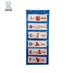 Wall Storage Pocket Charts with 6 Pockets for School