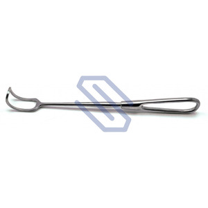Retractor de Tiroides Azul Plateado de 8.75 Pulgadas, Instrumento Quirúrgico Veterinario Manual de Acero Inoxidable, Fuente de Alimentación - Product Image 2