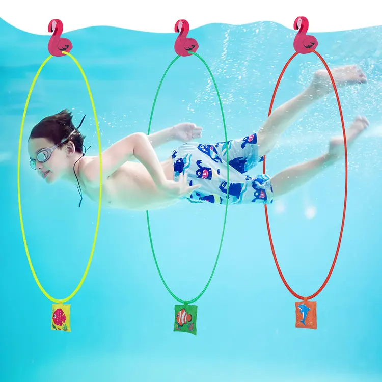 Water Sports Swim Thru Rings, Swimming Pool Toys for Summer Activities and Outdoor Games, Assorted Pack