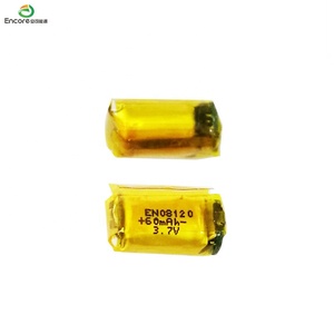 맞춤형 중국 공급 업체 EN08160 3.7 <span class=keywords><strong>V</strong></span> 리튬 폴리머 충전식 배터리 3.7 <span class=keywords><strong>v</strong></span> 60mAh Lipo 원통형 - Product Image 4