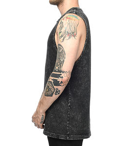 Vente en gros bon marché débardeur pour hommes vente de logo personnalisé et concevez votre propre marque chemise de haut d'exercice nouvelle tendance - Product Image 2