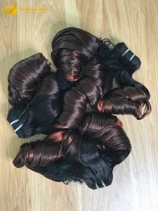 Bonestright-pelucas de extensión de cabello humano, color ombré, marrón y rojo, precio al por mayor, de Vietnam - Product Image 5