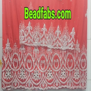 ผ้าโพกหัวผ้าไหมหลากสีสำหรับผู้หญิงผ้าโพกหัวดีไซน์แอฟริกันแบบดั้งเดิมประดับลูกปัดหลากสี - Product Image 6