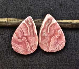 Pares combinados de Rodocrosita Natural, para pendientes, Rodocrosita, gemas - Product Image 1