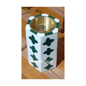 Indian High Quality Mother Of Pearl <b>Bone</b> Inlay Bakhoor Burner - Product Image 1