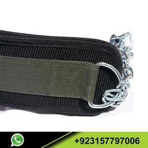 Fitness Premium Dipping <b>Belts</b> with Heavy Metal 30" Chain Pull up <b>Belt</b> <b>Weight</b> <b>Belt</b> for Dips and Chin Ups Custom Logo Gym Products - Product Image 3