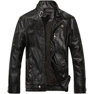 Veste de protection en cuir, tenue élégante pour hommes - Product Image 6