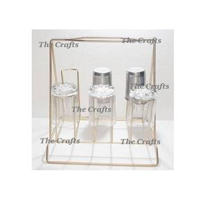 Fabuloso diseño de vidrio y portavasos en soporte de vidrio de metal Tamaño personalizado y soporte de vidrio de forma a baja tasa - Product Image 1