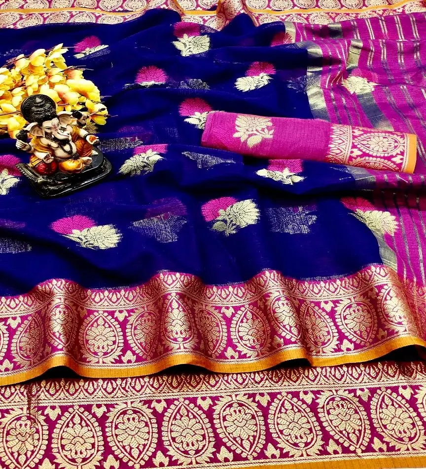 Neuestes Design Doriya Seiden saree für Damen Indianer tragen Saree mit niedrigem Preis