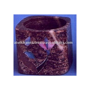 Portavelas Decorativos de Piedra de Savia - Product Image 1