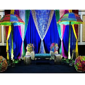 Parasols de table multicolores de style Rajasthani pour mariage, avec couleur personnalisée pour les événements de mariage - Product Image 1