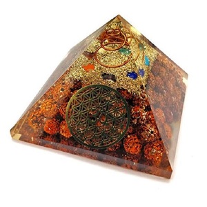 7-chakra rudraksha orgone Máy phát điện năng lượng kim tự tháp bán quý đá thủ công cho <span class=keywords><strong>vastu</strong></span> chỉnh và EMF bảo vệ - Product Image 5