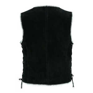 Moto Chopper style motard en cuir véritable pour Sportster Gilet vintage Sportswear - Product Image 6