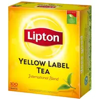 शीर्ष गुणवत्ता लिप्टन पीला लेबल चाय बैग (100x2g)