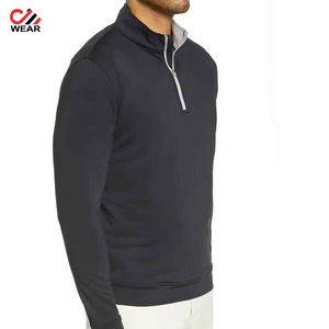 Sweat-shirt à col montant pour homme, coupe classique, couleur unie, respirant, en polyester tricoté, décontracté, pour l'automne - Product Image 6