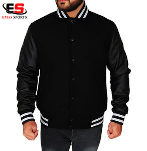 Chaqueta Universitaria para Hombre, 100% Lana, Forrada, Resistente al Viento, Ecológica, Reversible para Mayor Comodidad y Calidez, Puños y Cuello de Punto Acanalado - Product Image 5