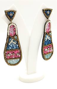 Femmes Style bohème fait à la main coton macramé boucles d'oreilles créoles style ethnique bois gland bijoux de mariage à la mode en gros - Product Image 6