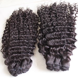 Cuticule brésilienne vierge crue cheveux alignés vague naturelle profonde bouclés cheveux humains dentelle perruque birmane crépus bouclés cheveux humains pour la Zambie - Product Image 4