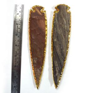 Piedra semipreciosa Artesanía Puntas de flecha galvanizadas hechas a mano 8 pulgadas natural - Product Image 1