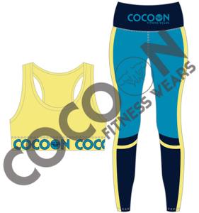 Ensemble de yoga pour femmes, imprimé intégral, vêtements de sport sublimés, soutien-gorge de sport, leggings taille haute, vêtements de sport pour la salle de sport, imprimé guépard, camouflage léopard - Product Image 4