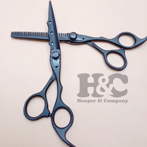 Tijeras de Barbero con Diseño Personalizado, Tijeras con Mango de Acero Inoxidable, Maquinilla de Afeitar para Hombre, Cuchilla Reemplazable Negra - Product Image 3