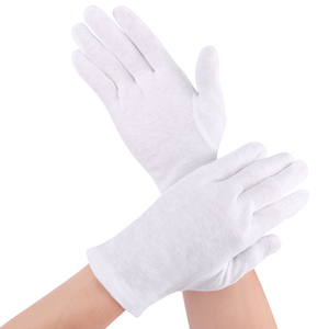 OEM Custom Marching Band White Cotton Gloves Ceremony Cotton Gloves <strong>Good</strong> Quality Cotton Safety Gloves by Canleo International - Product Image 2