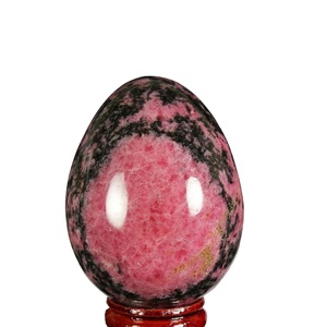 Œuf en rhodonite de qualité supérieure pour la guérison, l'équilibrage des chakras cardiaques, décoration, méditation, provenant d'un fournisseur en gros - Product Image 1