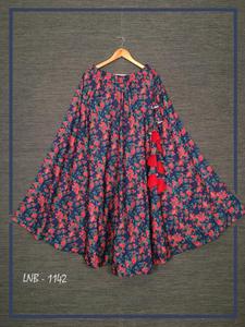 2021ยุโรปและอเมริกาหลายสีเข็มขัดโบว์เอวสูงสีแดงเลดี้จีบกระโปรงยาว Maxi ที่กำหนดเองพอดีกระโปรงแฟชั่น