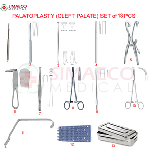 Juego de 13 Piezas para Palatoplastia (Palato Roto) / Instrumentos Quirúrgicos de Acero Inoxidable con Alimentación Eléctrica - Product Image 6