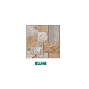 Carreaux de sol en porcelaine de décoration carrée en pierre bicolore 40x40cm - Product Image 2