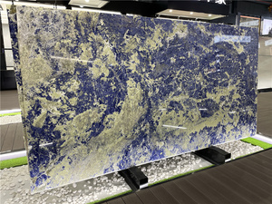 Losa de granito azul de <span class=keywords><strong>sodalita</strong></span> extra estándar de Pedra <span class=keywords><strong>Sodalita</strong></span> brasileña pulida exótica para suelo de pared Interior - Product Image 5