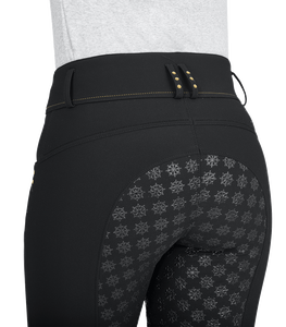 Mallas elásticas de 4 vías para montar a caballo para mujer, calzas de asiento completo con silicona - Product Image 6