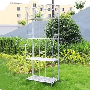 הכי חדש מכירה לוהטת נירוסטה חתונה עיצוב הבית ברזל צמח Stand ריהוט גן