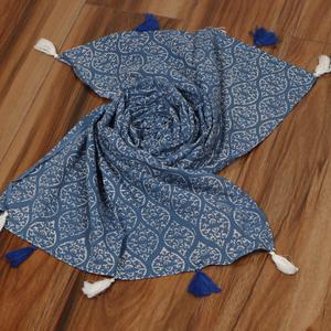 Venta al por mayor de bufandas estampadas de algodón puro de alta calidad suave y cómodo para adultos niñas accesorio de temporada de verano - Product Image 1