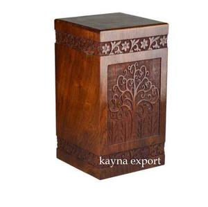 Urna de cremación de madera para adultos, urna de cremación pulida hecha a mano para su mascota encantadora - Product Image 3