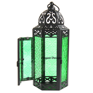 Linterna marroquí de diseño increíble, linterna con estilo indio chapado en oro, precio de fábrica directo, venta al por mayor - Product Image 4