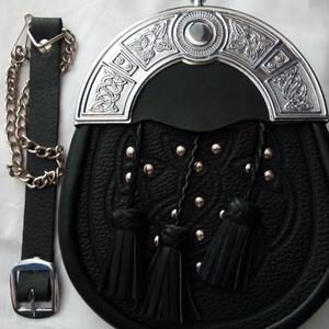 Sporran-bolsa deportiva de cuero hecha a medida, para bolsos escoceses, ropa deportiva tradicional - Product Image 2