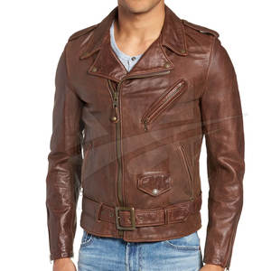 Chaqueta de Motocicleta Casual para Hombre, de Cuero PU, Diseño Clásico con Cierre, Cuello Alto, Impermeable, Servicio OEM para la Temporada de Invierno - Product Image 2