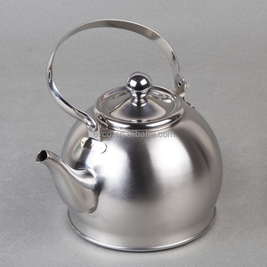 Royal-Tea 1.0 Qt. Stainless Steel Tea <b>Kettle</b> With Removable Infuser Basket and Folding Handle in Brushed Surface - Product Image 2